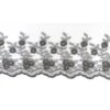 Puntilla Tul Bordado 9cm Flores En Gris -Merceria Botton puntilla tul bordado 9cm