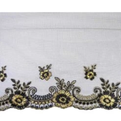 Puntilla Tul Bordado Floral 15cm. Varios Colores