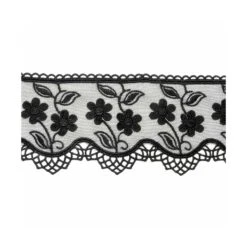 Puntilla Tul Bordado Flores 8,5cm. Varios Colores