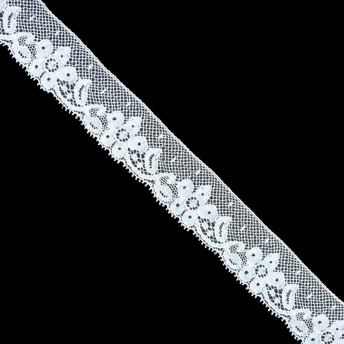 Puntilla Valencienne Blanco 2,6cm. Conjunto 3 3 Puntilla Valencienne Blanco 2,6cm. Conjunto 3