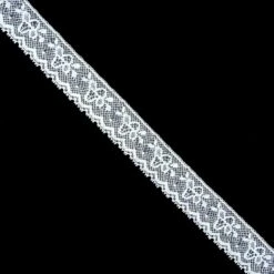 Puntilla Valencienne Blanco 2cm. Jarrón Flor