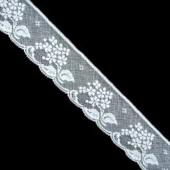 Puntilla Valencienne Blanco 3,6cm. Conjunto 5