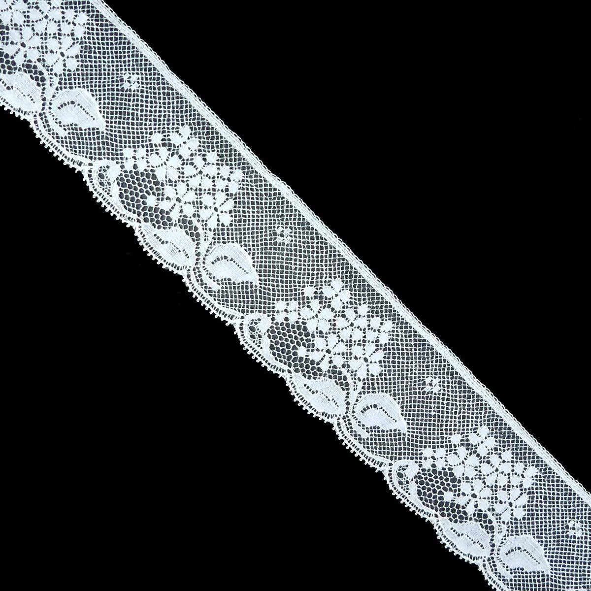 Puntilla Valencienne Blanco 3,6cm. Conjunto 5 3 Puntilla Valencienne Blanco 3,6cm. Conjunto 5