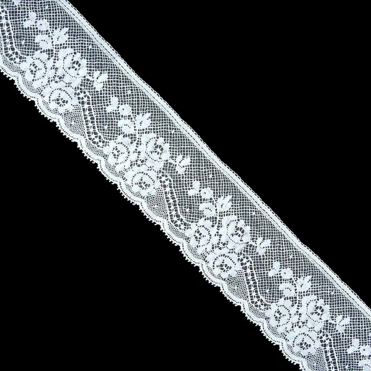 Puntilla Valencienne Blanco 4cm. Conjunto 6 3 Puntilla Valencienne Blanco 4cm. Conjunto 6