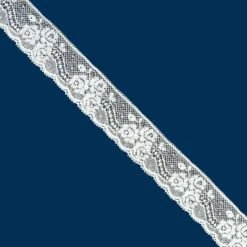 Puntilla Valencienne Blanco Roto 2,4cm. Conjunto 3