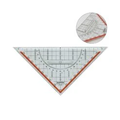 Regla Triangular Escuadra Para Patchwork Y Costura 22cm