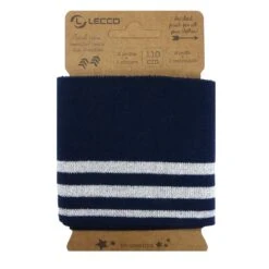 Remate De Punto Elástico 110cm. Raya Plata