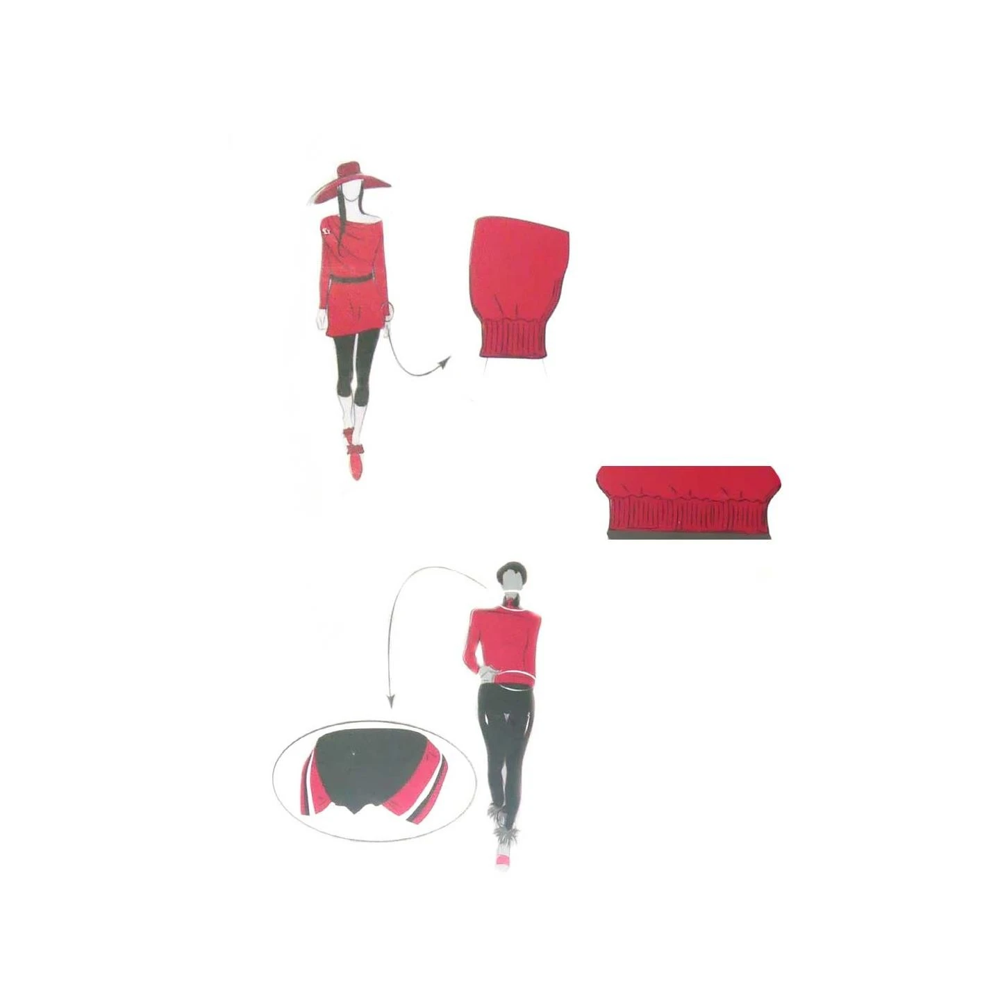 Remate Elástico Para Ropa Con Brillo 9cm. Varios Colores 4 Remate Elástico Para Ropa Con Brillo 9cm. Varios Colores - Imagen 2