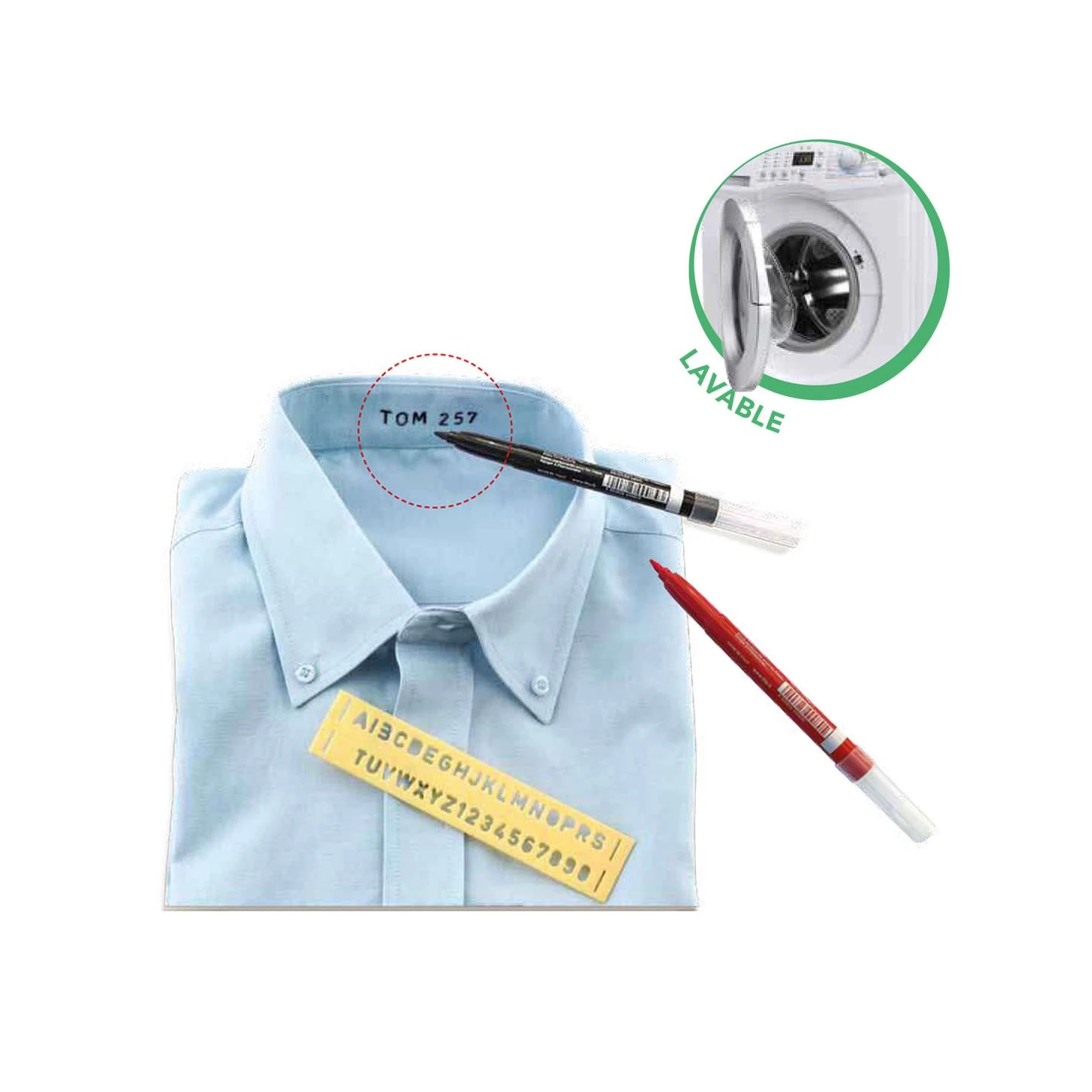 Rotulador Permanente Para Ropa Y Plantilla. Varios Colores 4 Rotulador Permanente Para Ropa Y Plantilla. Varios Colores - Imagen 2