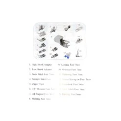 Set De 15 Prensatelas Y Plisador Para Máquina Coser 7 Set De 15 Prensatelas Y Plisador Para Máquina Coser -Merceria Botton set de 15 prensatelas y plisador para maquina coser 2