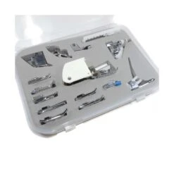 Set De 15 Prensatelas Y Plisador Para Máquina Coser