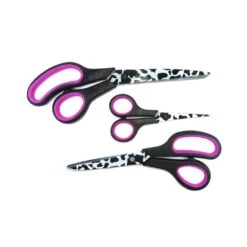 Set De 3 Tijeras Estampado Vaca