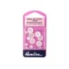 Set De 6 Botones Camiseros Blancos Con Clip 11mm -Merceria Botton set de 6 botones camiseros blancos con clip 11mm