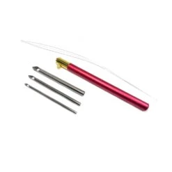 Set De Agujas De Punto Veloz O Punto Ruso. Mango Metal