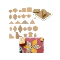Set Plantillas Patchwork Multiforma. 55 Unidades