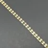 Strass Cadena Doble. Oro Y Plata