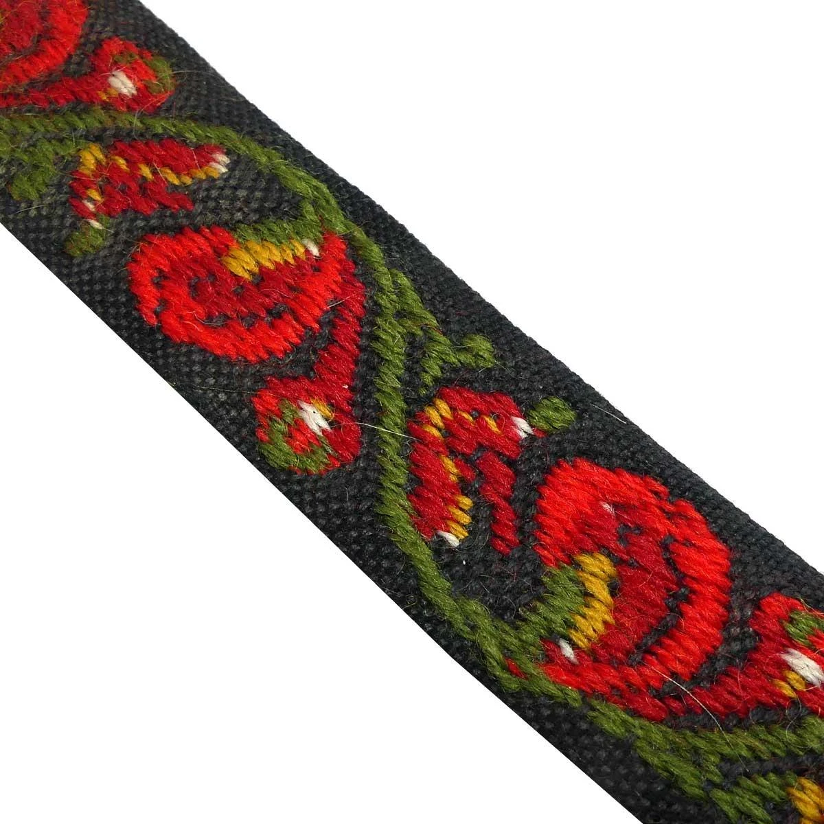 Tapacosturas Bordado Con Flores Rojas 3,3cm 4 Tapacosturas Bordado Con Flores Rojas 3,3cm - Imagen 2