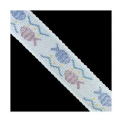 Tapacosturas De Panamá Estampado Peces 5cm Ancho