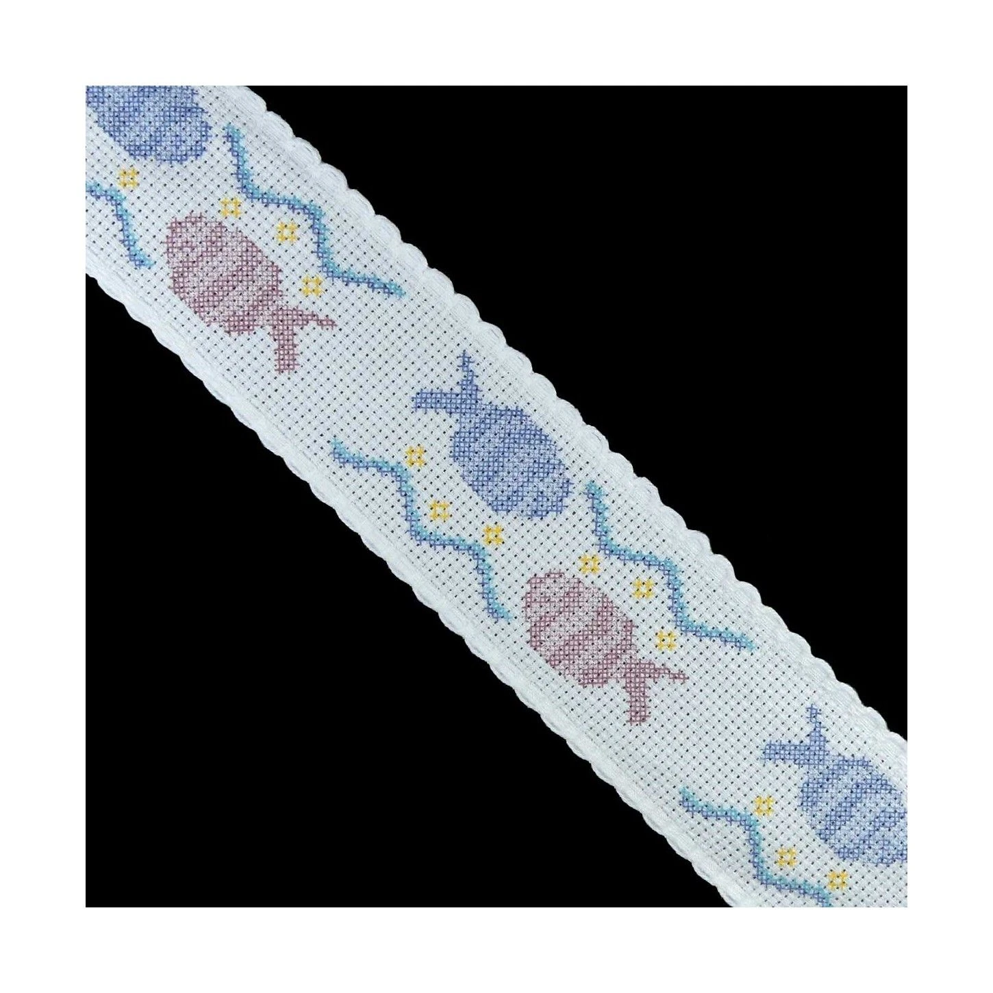 Tapacosturas De Panamá Estampado Peces 5cm Ancho 3 Tapacosturas De Panamá Estampado Peces 5cm Ancho