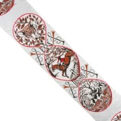 Tapacosturas Estampado Caza 5cm. Varios Colores