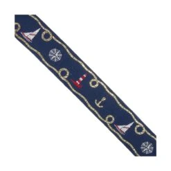 Tapacosturas Estampado Marinero 3,3cm. Azul Marino