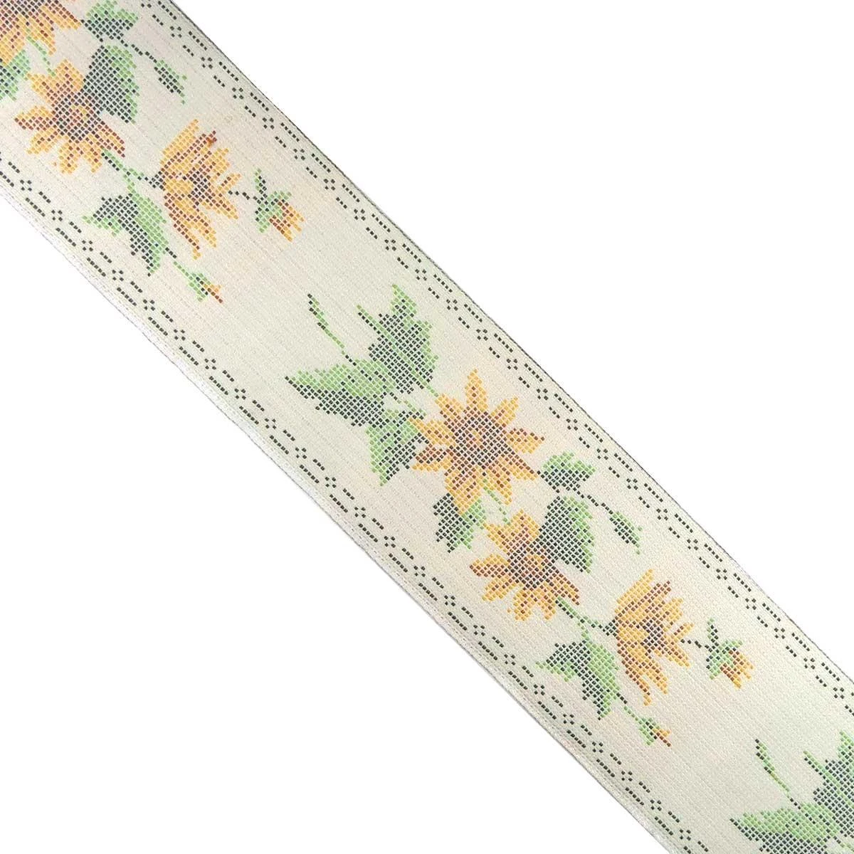 Tapacosturas Estampado Punto De Cruz Ramo Flores 5cm 3 Tapacosturas Estampado Punto De Cruz Ramo Flores 5cm