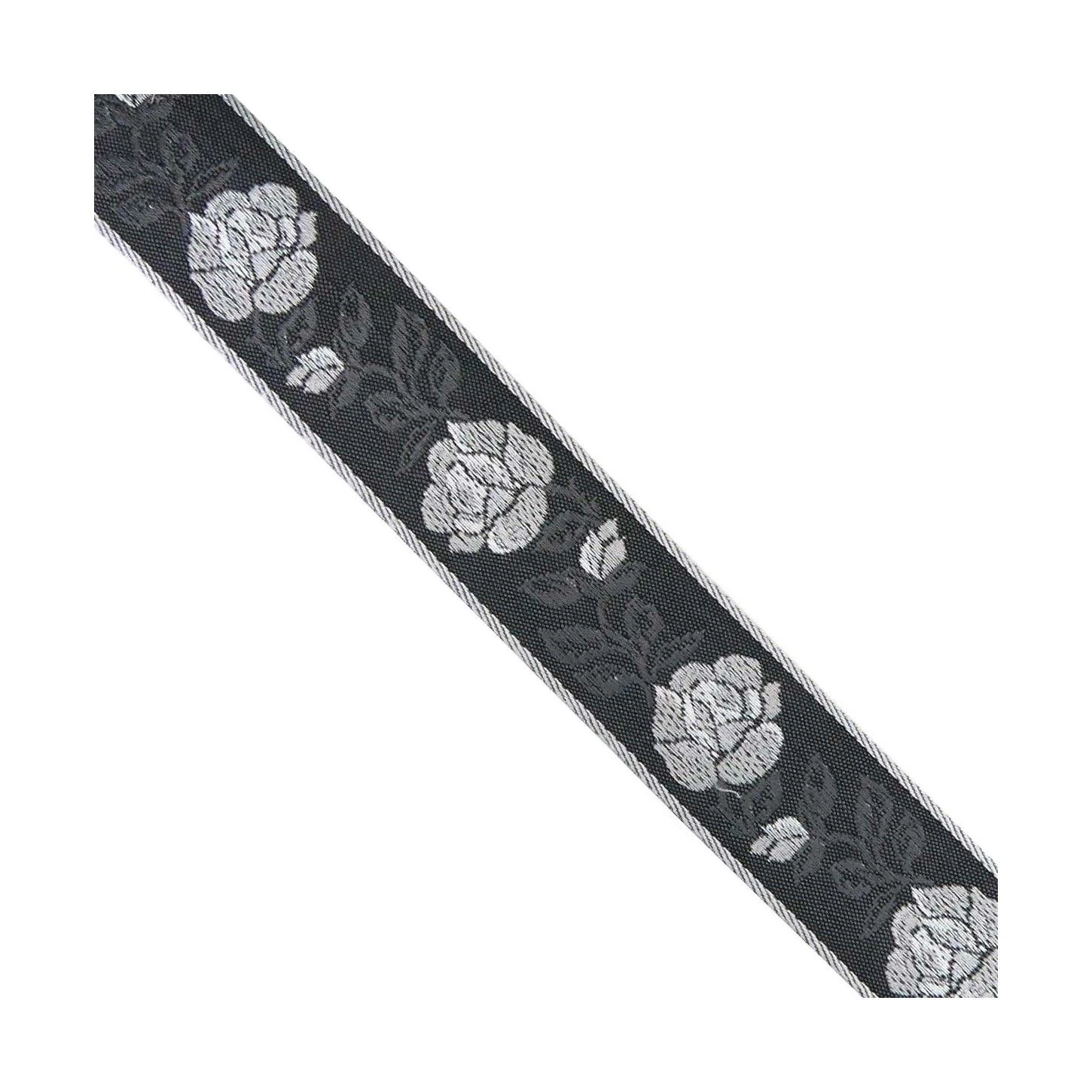 Tapacosturas Estampado Rosas Gris 3cm 3 Tapacosturas Estampado Rosas Gris 3cm