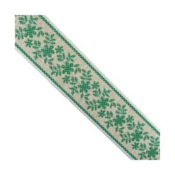 Tapacosturas Lino Con Flores Vichy 5cm. Varios Colores