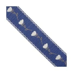 Tapacosturas Vaquero Con Estampado Flores 5cm