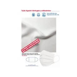 Tejido Mascarilla Hidrófugo Y Antibacteriano Negro -Merceria Botton tejido mascarilla hidrofugo y antibacteriano negro 1