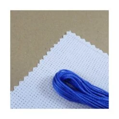 Tela Panamá Aida 15 Algodón 42x48cm. Crudo -Merceria Botton tela panama aida 15 algodon 42x48cm 2