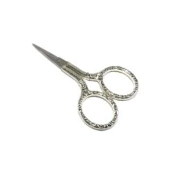 Tijera Bordar Con Cadena Plata Vieja 9cm -Merceria Botton tijera bordar con cadena plata vieja 9cm 2