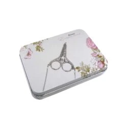 Tijera Bordar Con Cadena Plata Vieja 9cm -Merceria Botton tijera bordar con cadena plata vieja 9cm 3