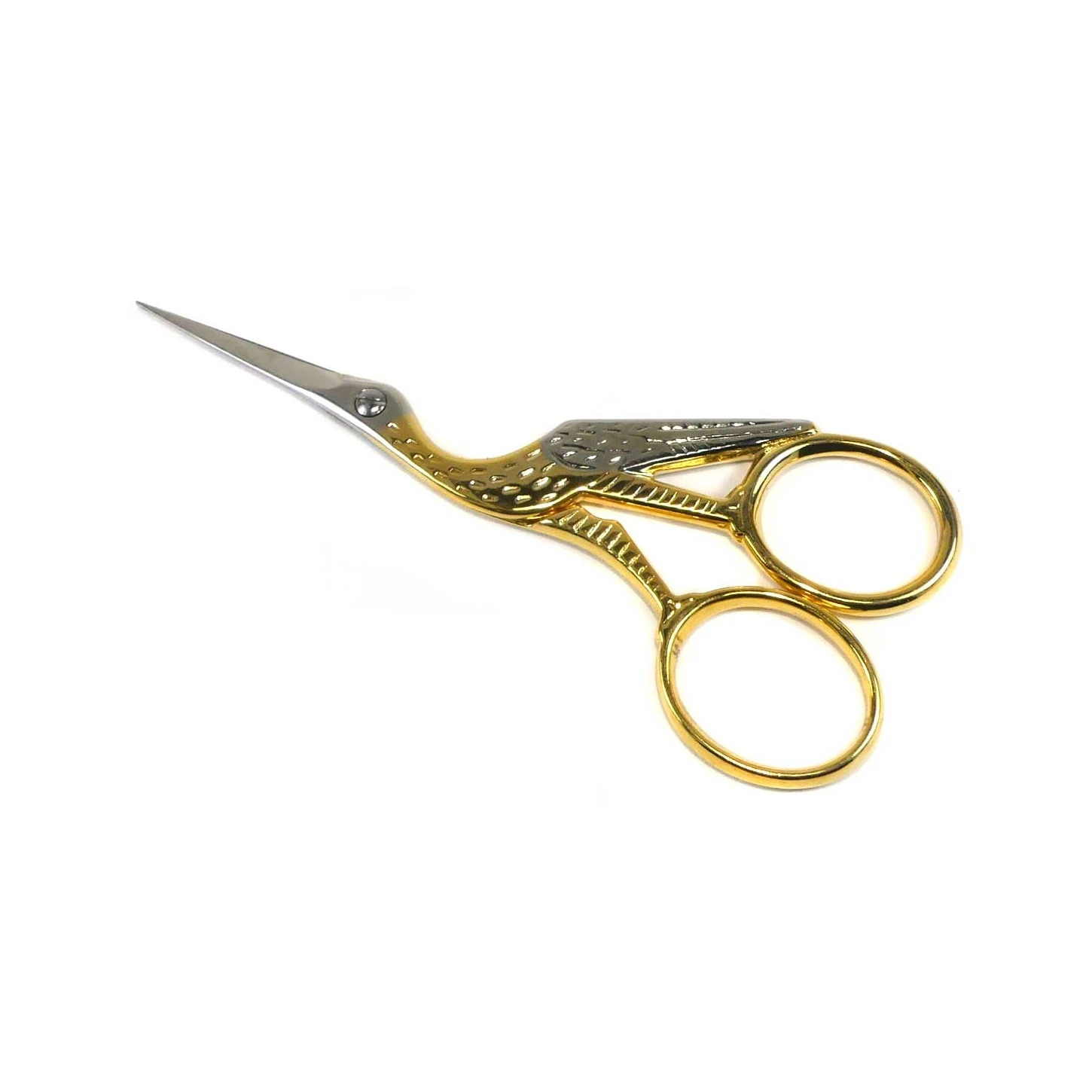 Tijera Para Bordar Diseño Garza Oro Y Plata. Premax 4 Tijera Para Bordar Diseño Garza Oro Y Plata. Premax - Imagen 2