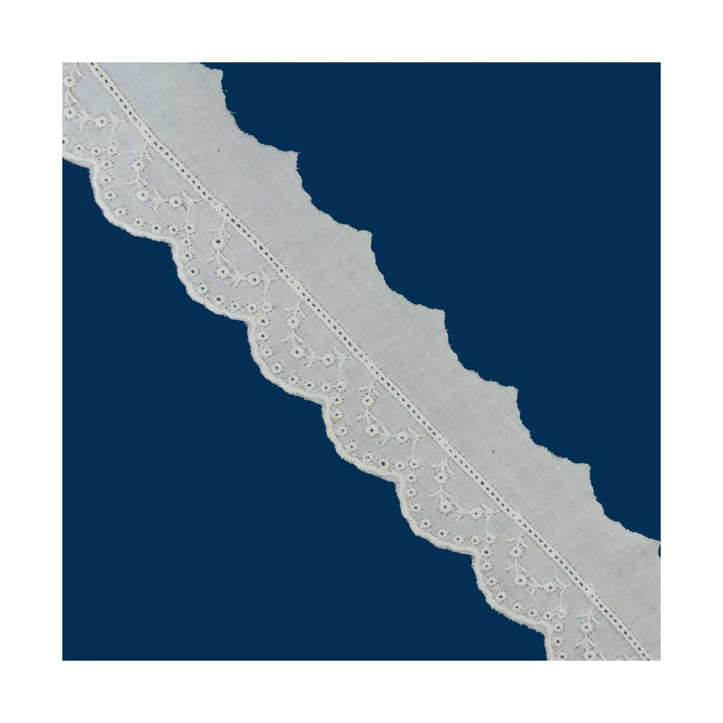 Tira Bordada Algodón Crudo 40mm. Conjunto 17 3 Tira Bordada Algodón Crudo 40mm. Conjunto 17