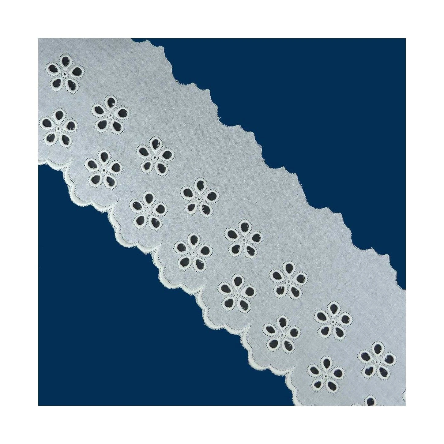 Tira Bordada Con Flor 7cm. Varios Colores 3 Tira Bordada Con Flor 7cm. Varios Colores