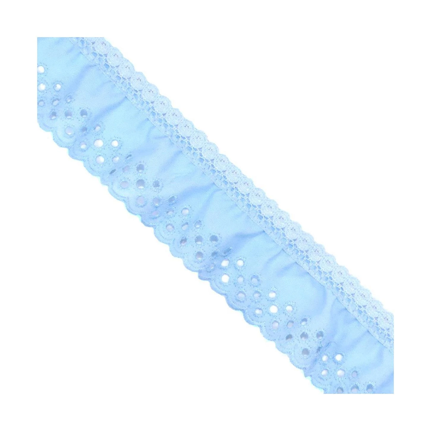 Tira Bordada Fruncida 4cm Ancho. Varios Colores 3 Tira Bordada Fruncida 4cm Ancho. Varios Colores