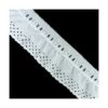 Tira Bordada Fruncida 5,5cm Con Pasacintas Blanco. 4 Agujeros 2 Tira Bordada Fruncida 5,5cm Con Pasacintas Blanco. 4 Agujeros -Merceria Botton tira bordada fruncida 55mm con pasacintas blanco 4 agujeros