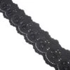 Tira Bordada En Negro. 4cm Ancho 1 Tira Bordada En Negro. 4cm Ancho -Merceria Botton tira bordada negro 4cm