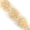 Tira De Flores De Tela 7cm. Beig