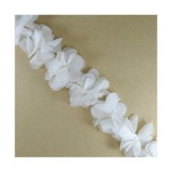 Tira De Flores De Tela Con Lamé 4cm. Varios Colores