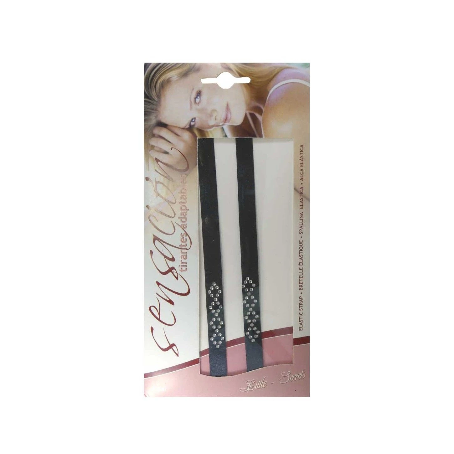 Tirante Sujetador Negro Con Strass En Rombos 10mm 3 Tirante Sujetador Negro Con Strass En Rombos 10mm