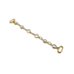 Trabilla Dorada Cinco Imicristales 68mm