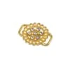 Trabilla Dorada Diseño Camafeo Con Strass -Merceria Botton travilla dorada diseno camafeo con strass