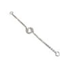 Trabilla Plateada Cadena Strass Con Espiral 20cm -Merceria Botton travilla plateada cadena strass con espiral 20cm