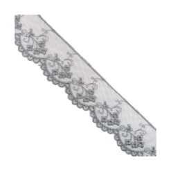 Tul Bordado Ramo Floral 45mm. Varios Colores