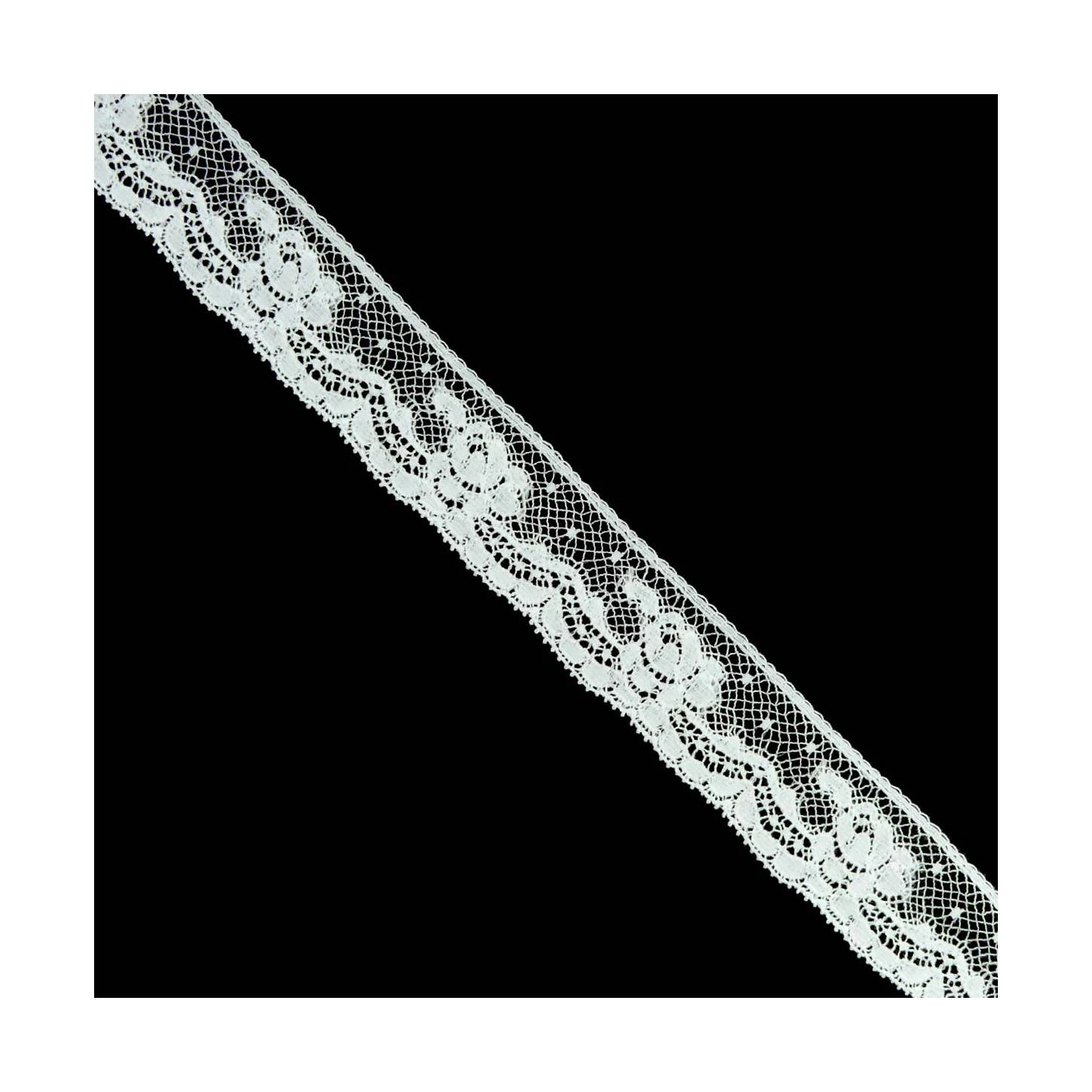 Valencienne Blanco Rosa Y Ondas 2,3cm. Conjunto 19 3 Valencienne Blanco Rosa Y Ondas 2,3cm. Conjunto 19