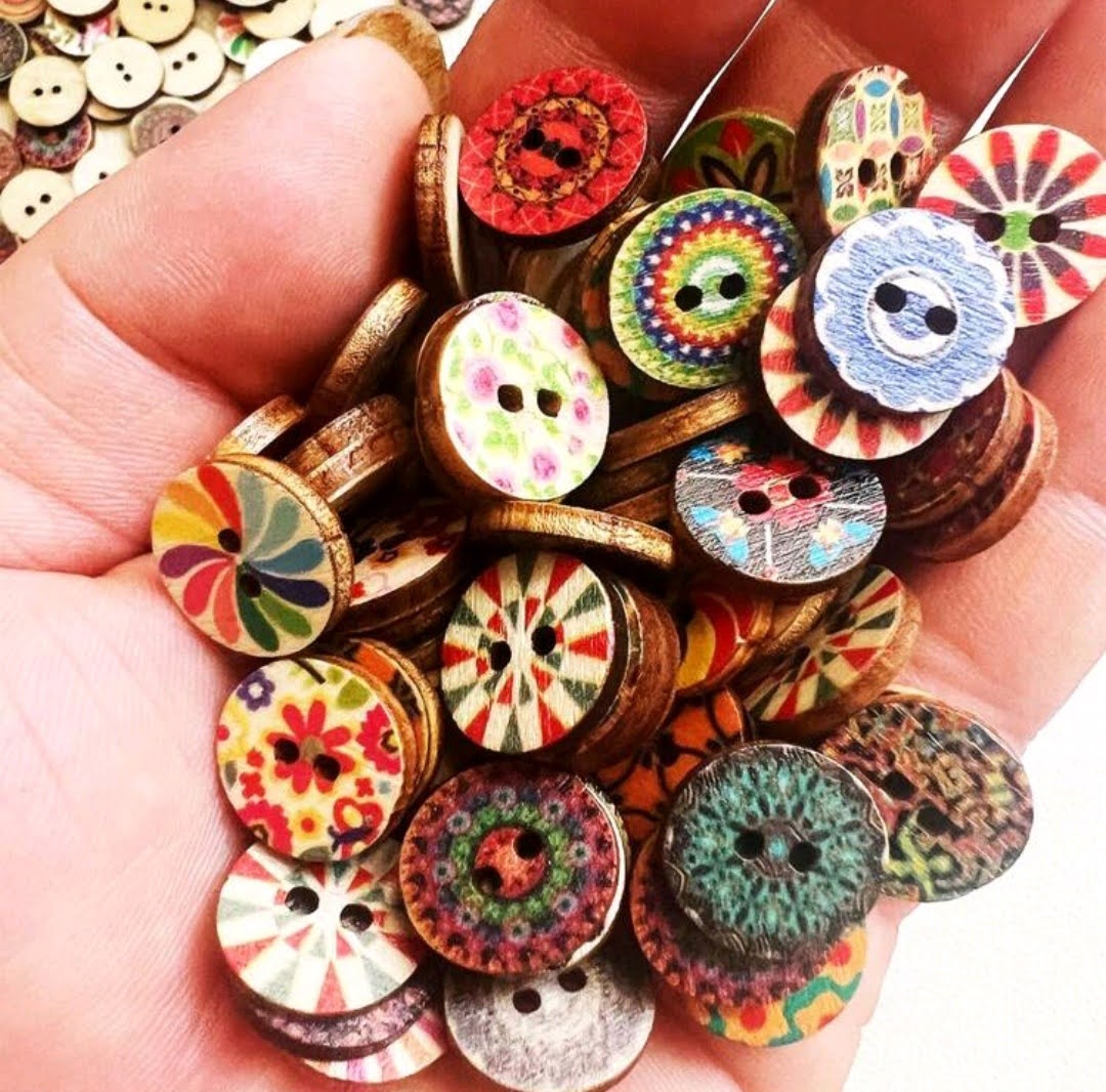 Merceria Botton -Merceria Botton Boton redondo flor 2